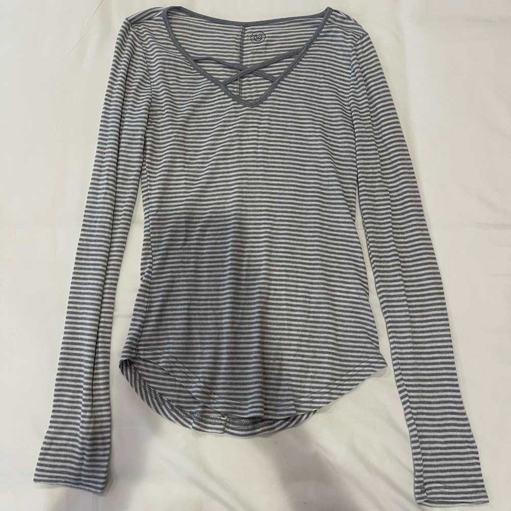 SO Striped Fitted Long Sleeve